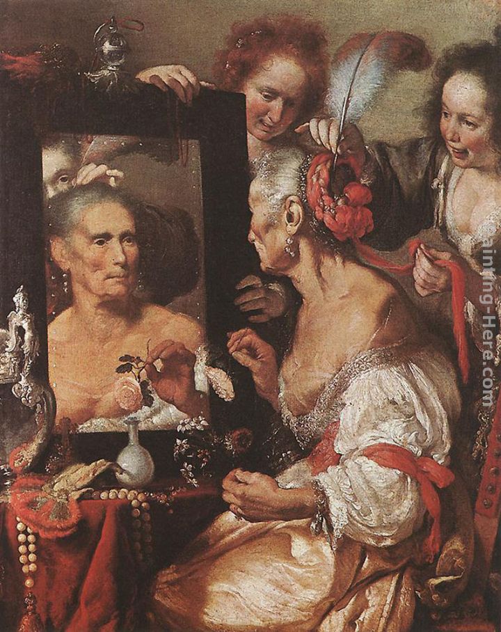 Bernardo Strozzi Old Woman at the Mirror